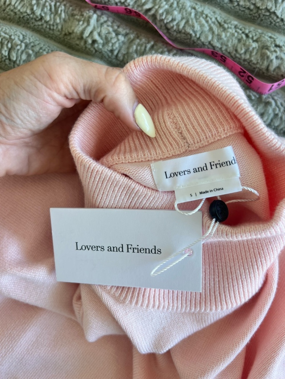Lovers + Friends Tamarin Sweater Dress- New With Tags- Baby Pink- Small - Picture 8 of 12